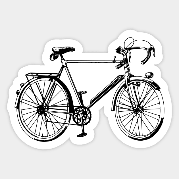 Vintage bicycle Sticker by MisturaDesign